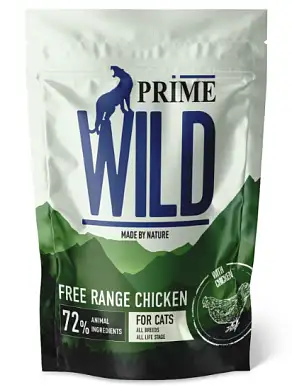 Prime Wild Grain Free Range сухой корм для котят и кошек с курицей